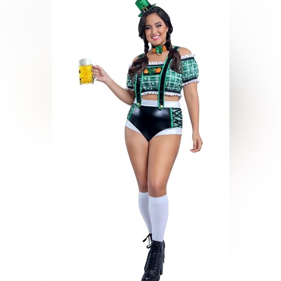 Lucky Charm Costume Plus Size Women’s St Patrick’s Day Leprechaun 5X New - Picture 1 of 6